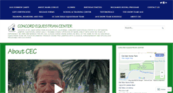 Desktop Screenshot of concordequestriancenter.com