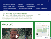 Tablet Screenshot of concordequestriancenter.com